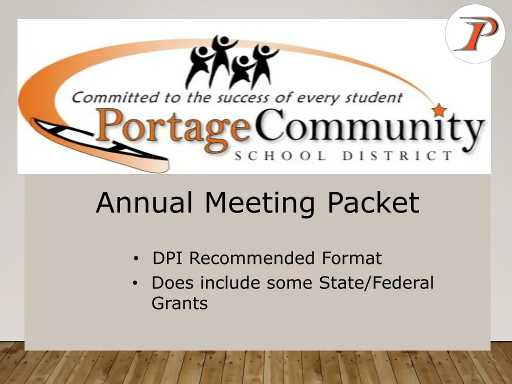 annual meeting packet