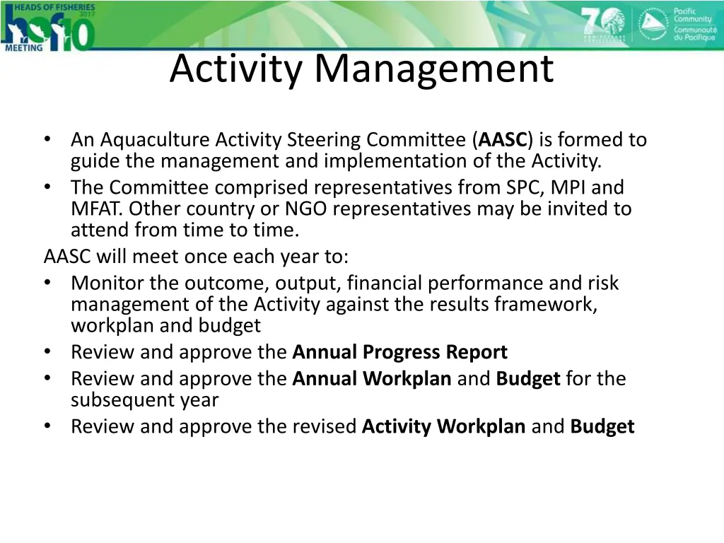 activity management