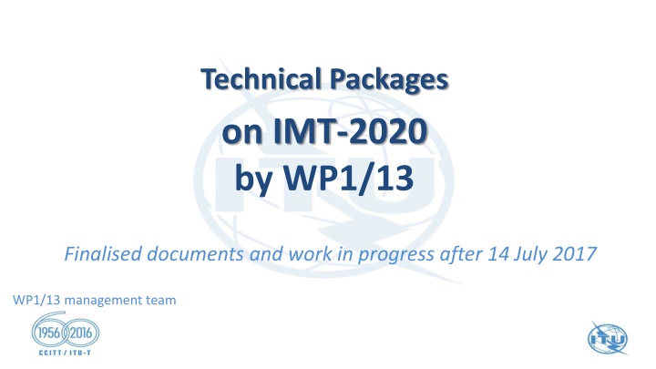 technical packages on imt 2020 by wp1 13