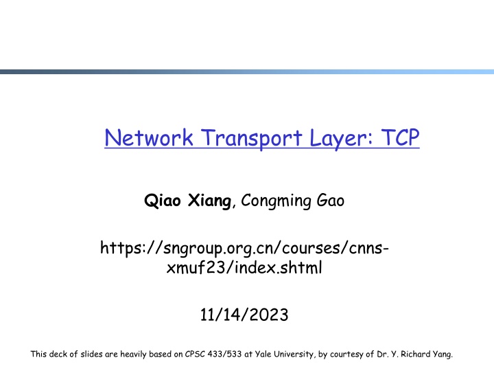 network transport layer tcp