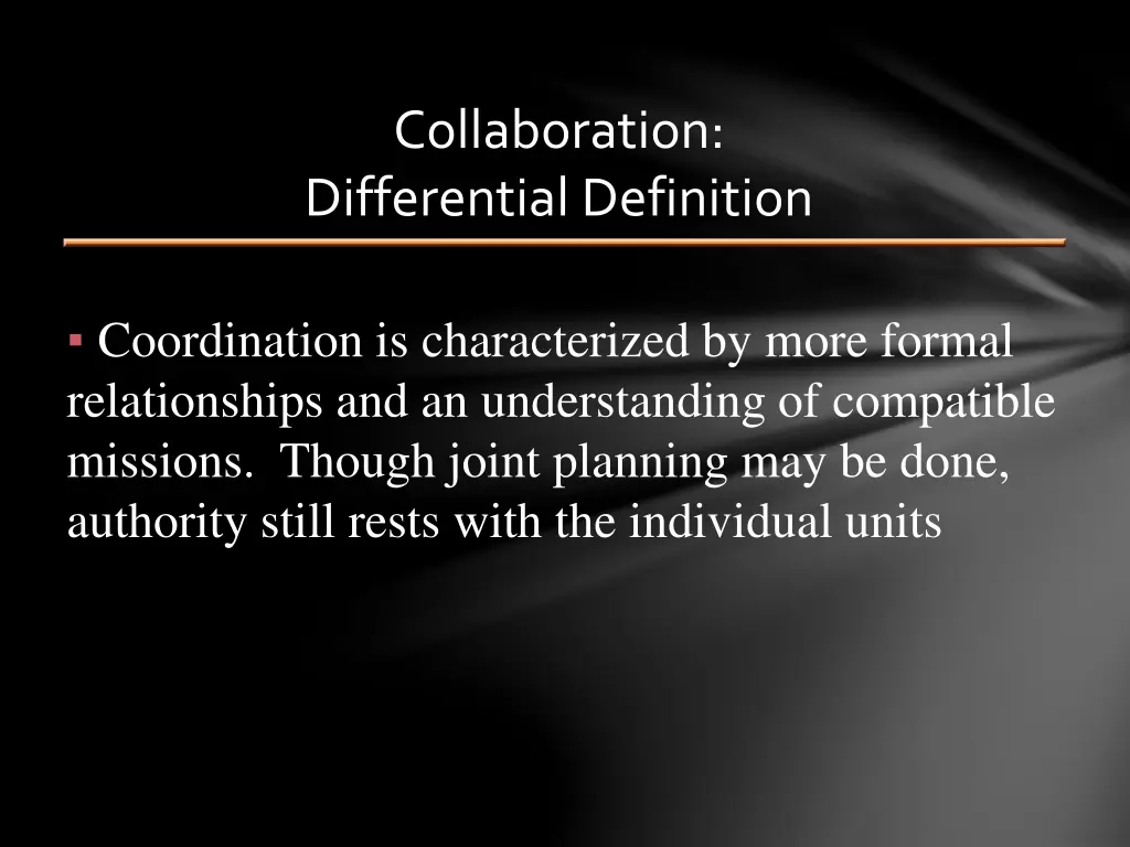 collaboration differential definition 2