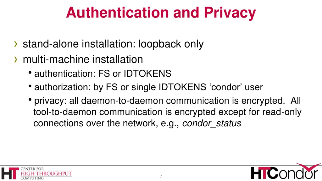 authentication and privacy