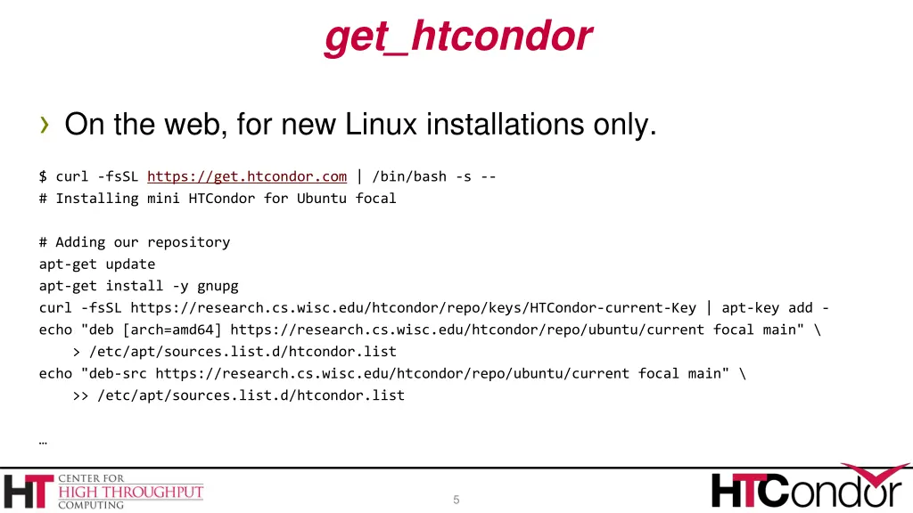 get htcondor