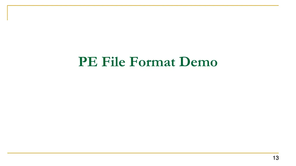 pe file format demo