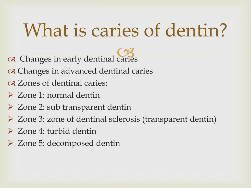 what is caries of dentin