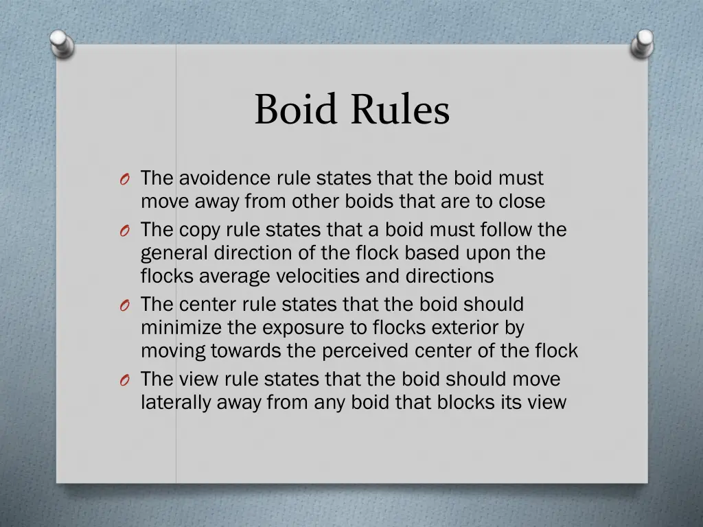 boid rules
