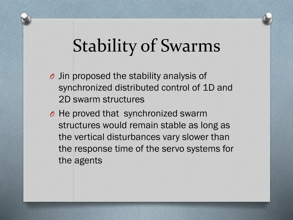 stability of swarms 1