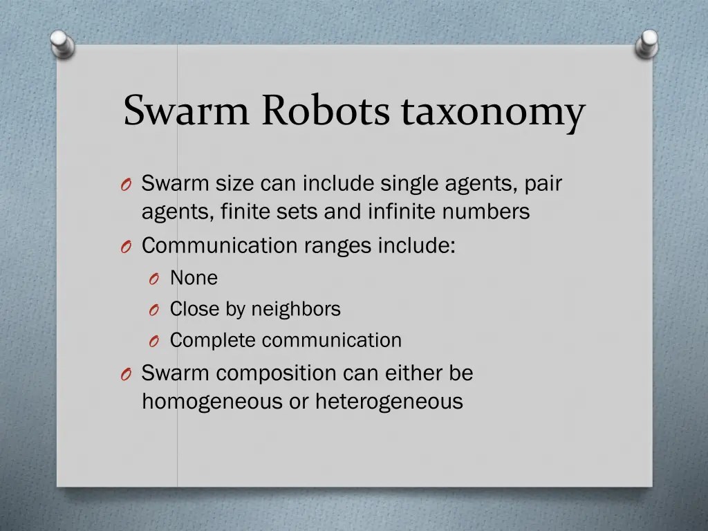 swarm robots taxonomy 1
