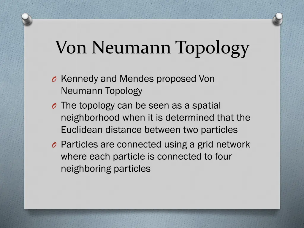 von neumann topology
