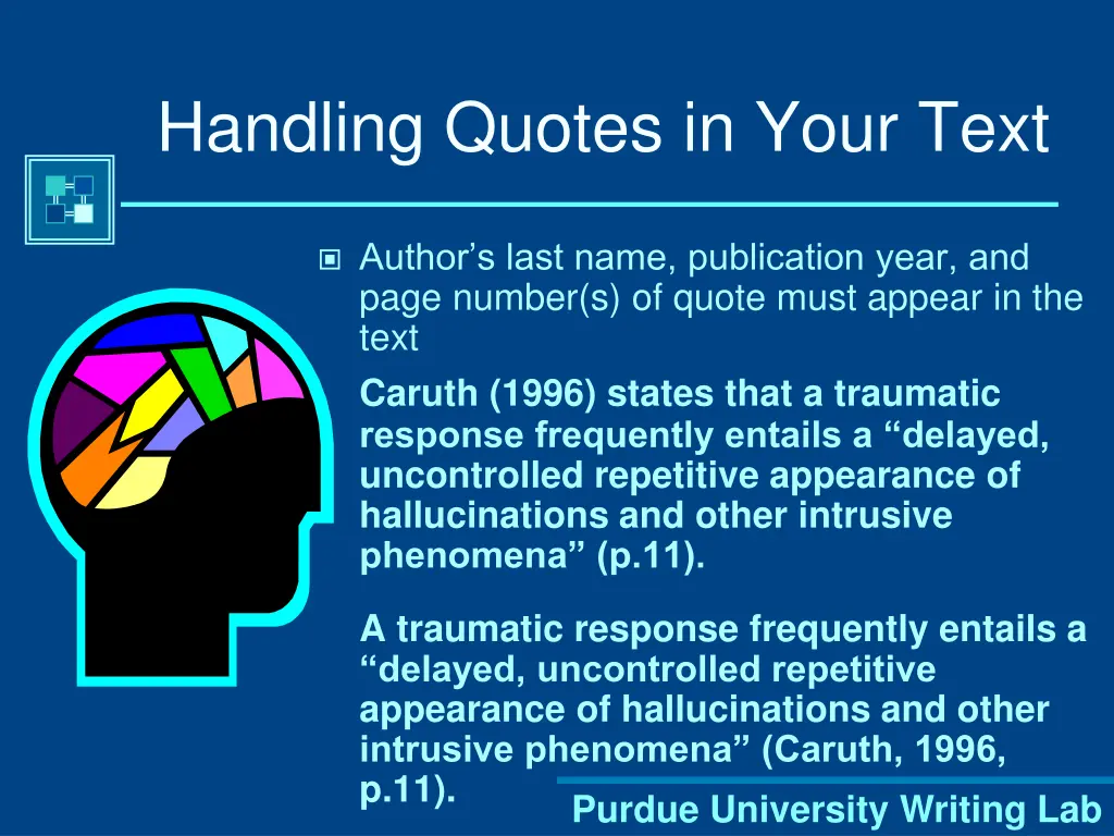 handling quotes in your text
