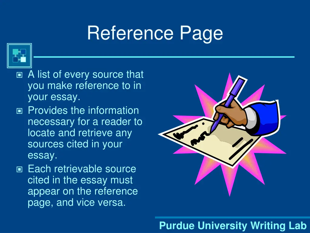 reference page