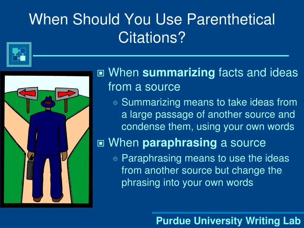 when should you use parenthetical citations 1