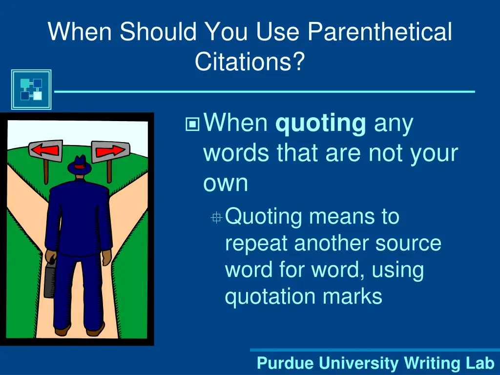 when should you use parenthetical citations