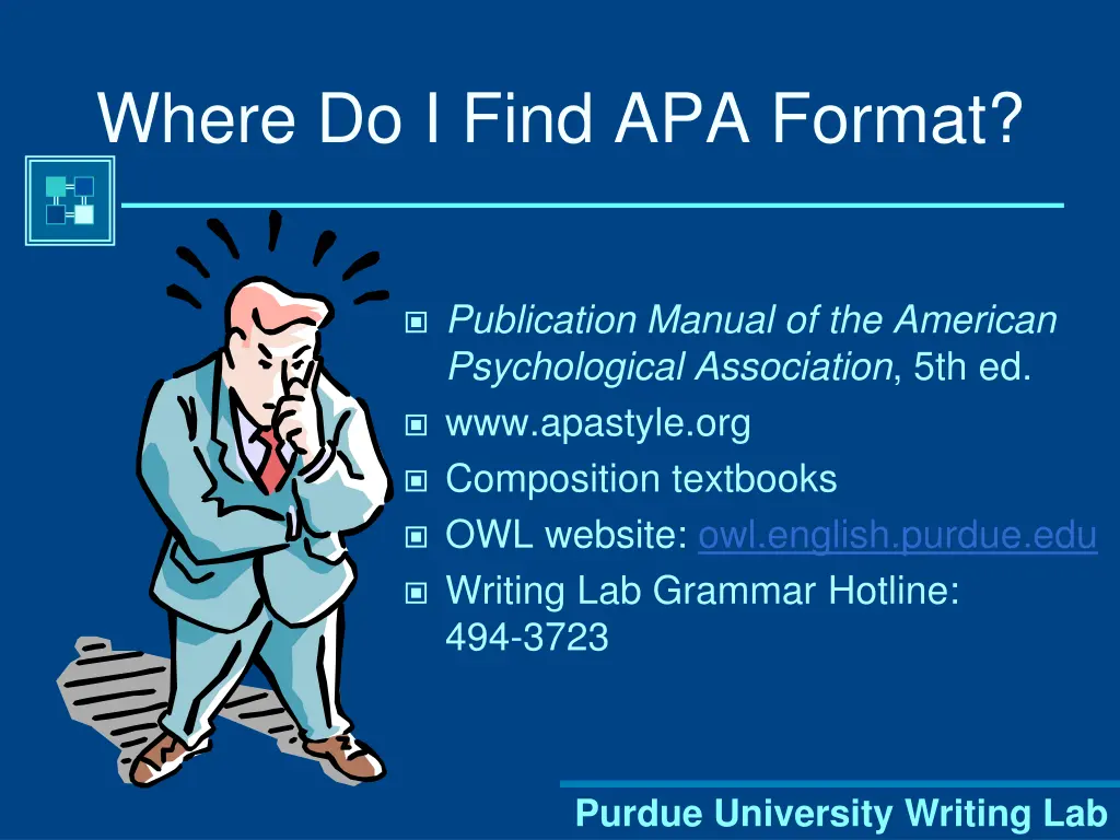 where do i find apa format