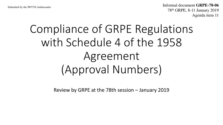 informal document grpe 78 06 78 th grpe