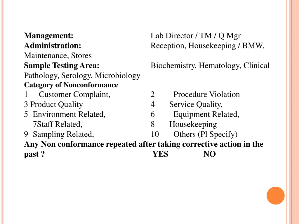 management administration maintenance stores