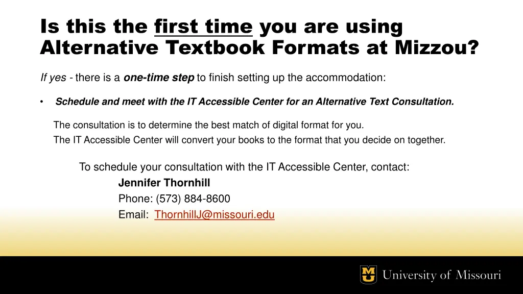 is this the first time you are using alternative