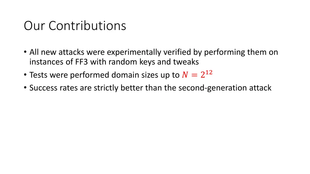 our contributions 3