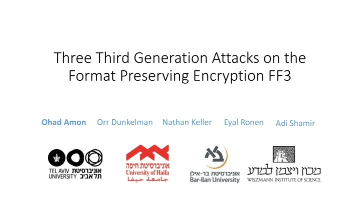 three third generation attacks on the format
