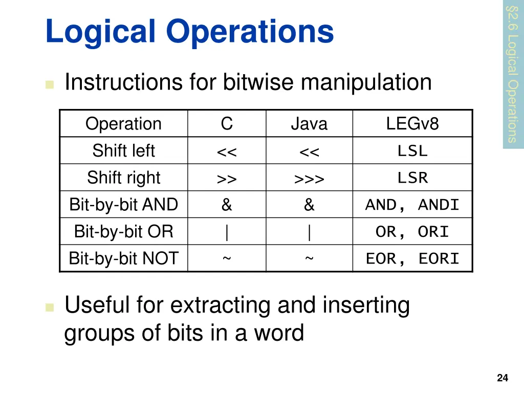 2 6 logical operations