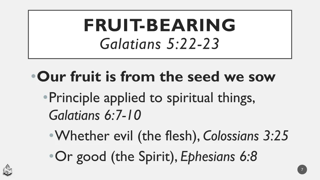 fruit bearing galatians 5 22 23 2