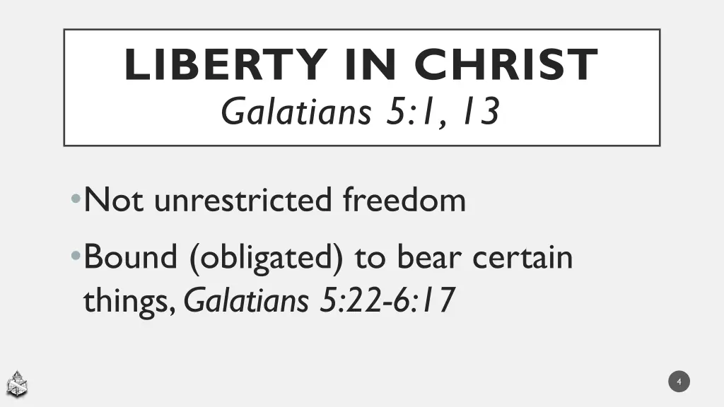 liberty in christ galatians 5 1 13 1