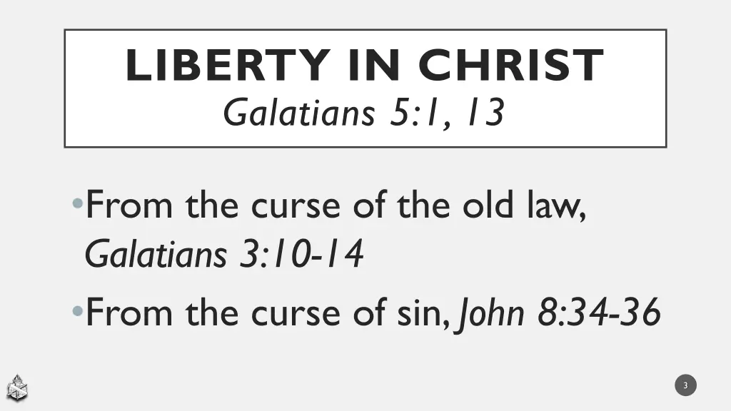 liberty in christ galatians 5 1 13