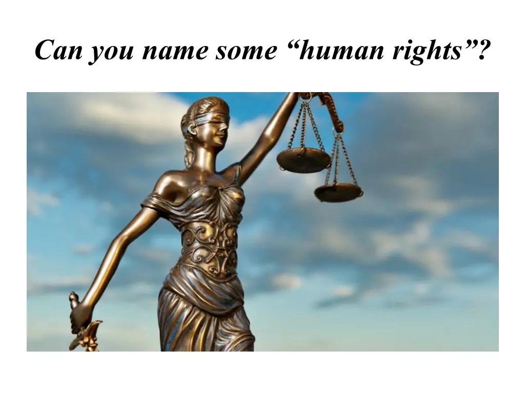 can you name some human rights