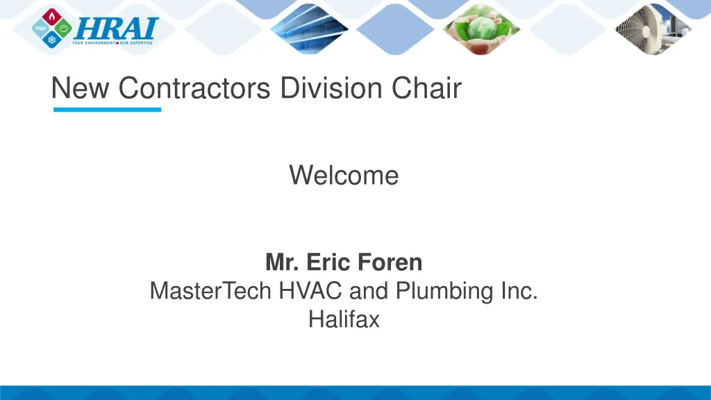 new contractors division chair
