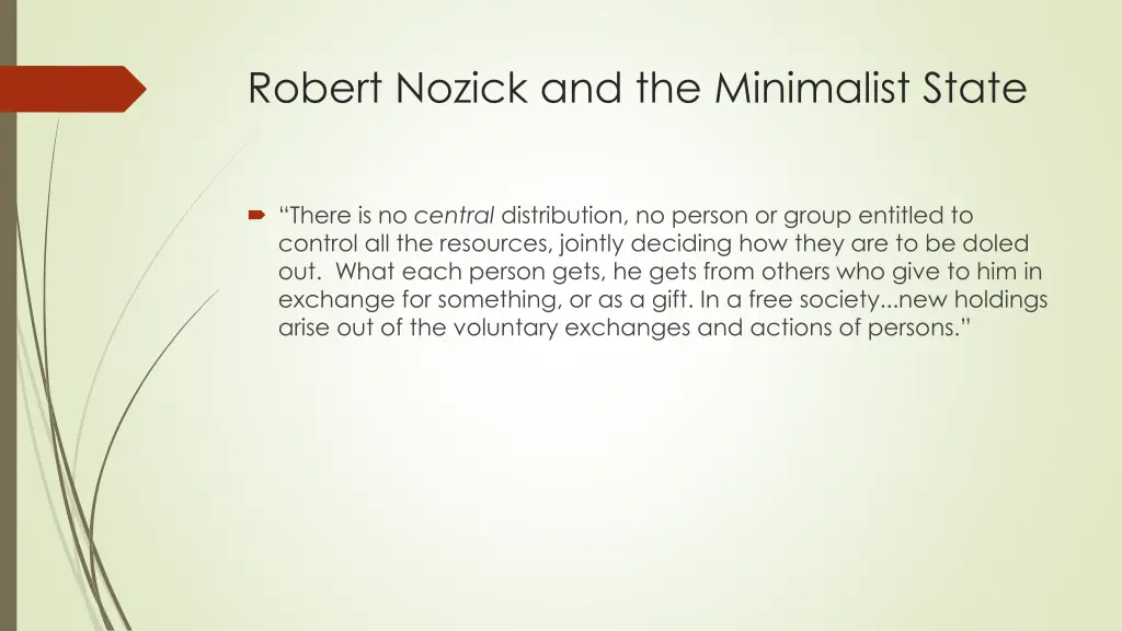 robert nozick and the minimalist state