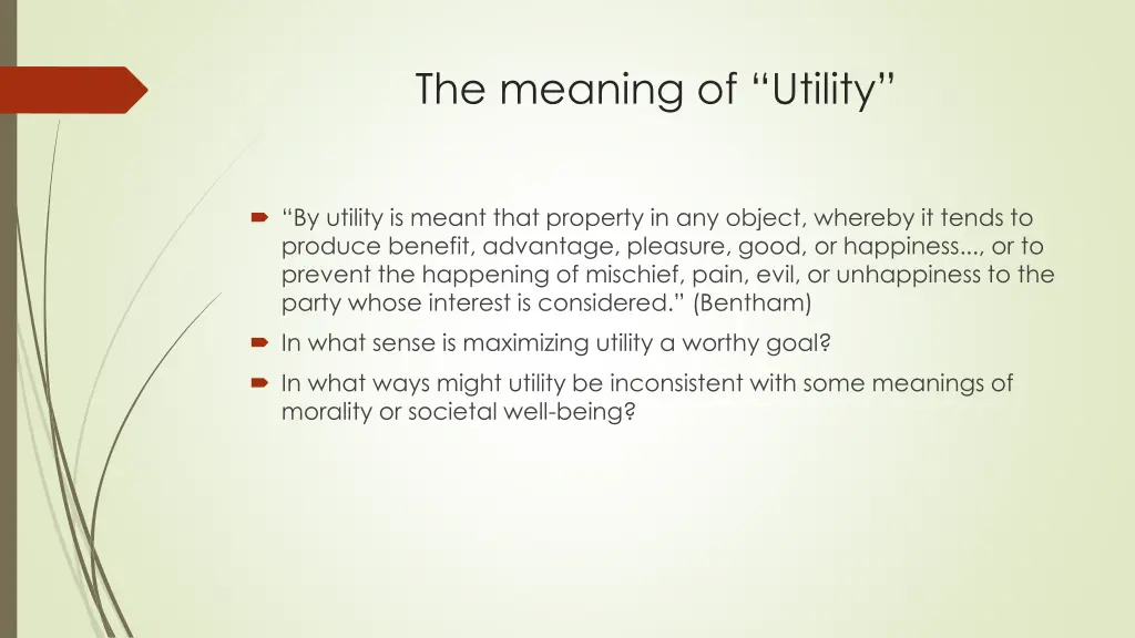 the meaning of utility