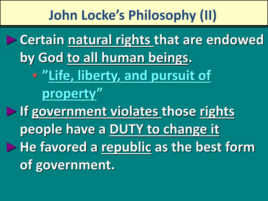 john locke s philosophy ii