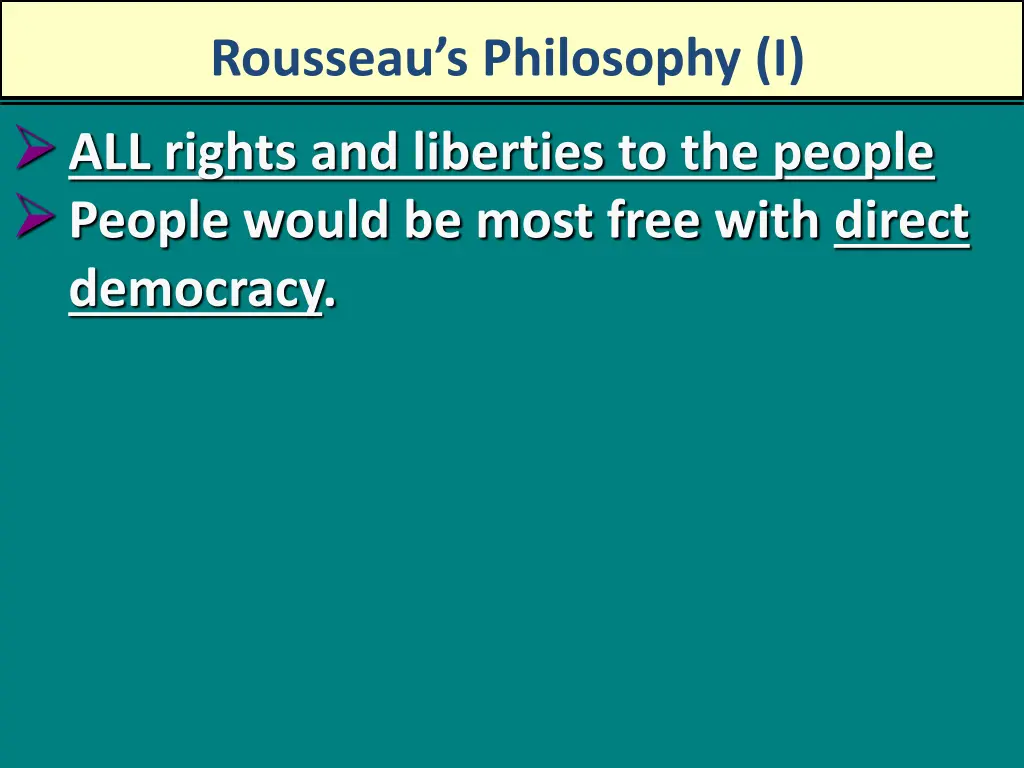 rousseau s philosophy i all rights and liberties