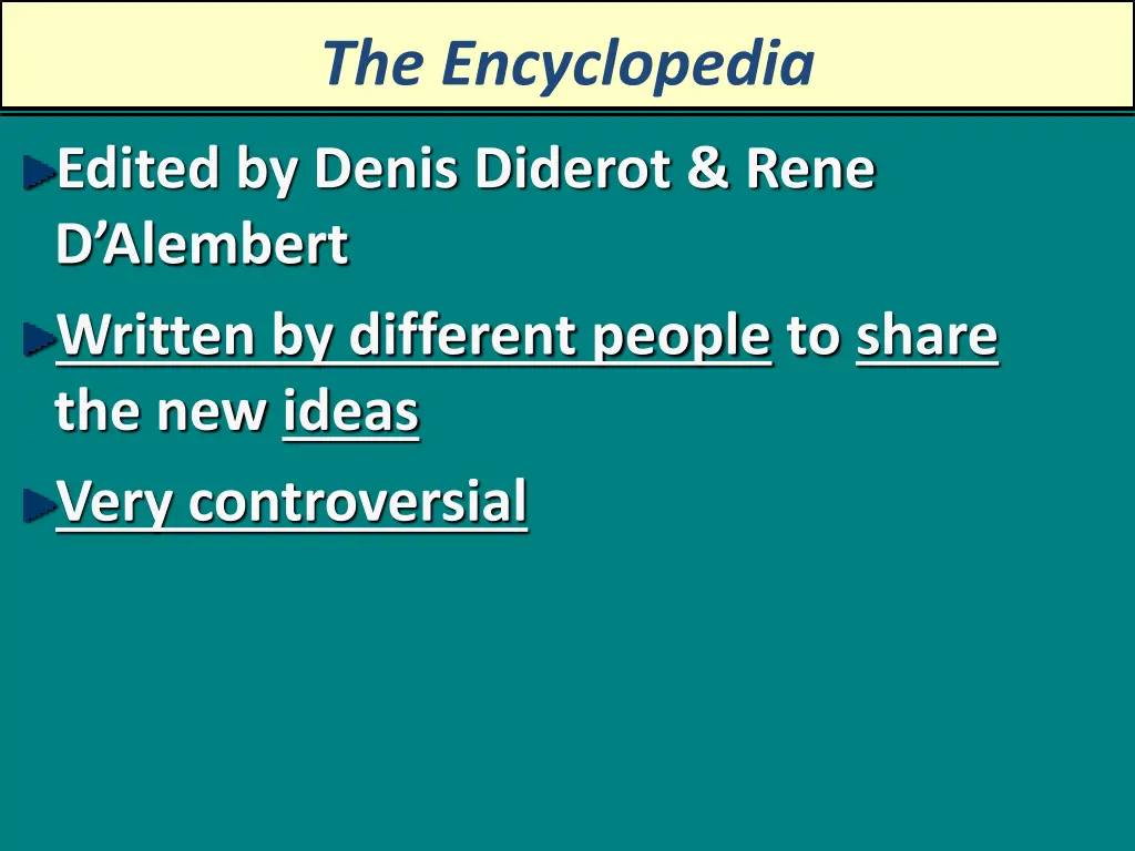 the encyclopedia