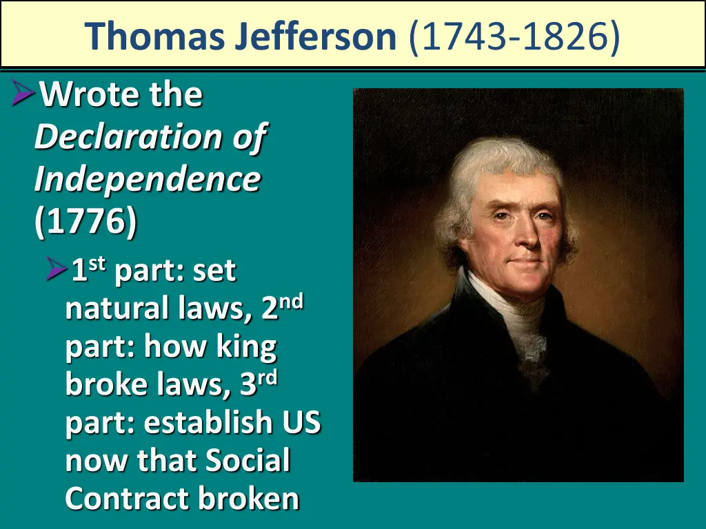 thomas jefferson 1743 1826 wrote the declaration