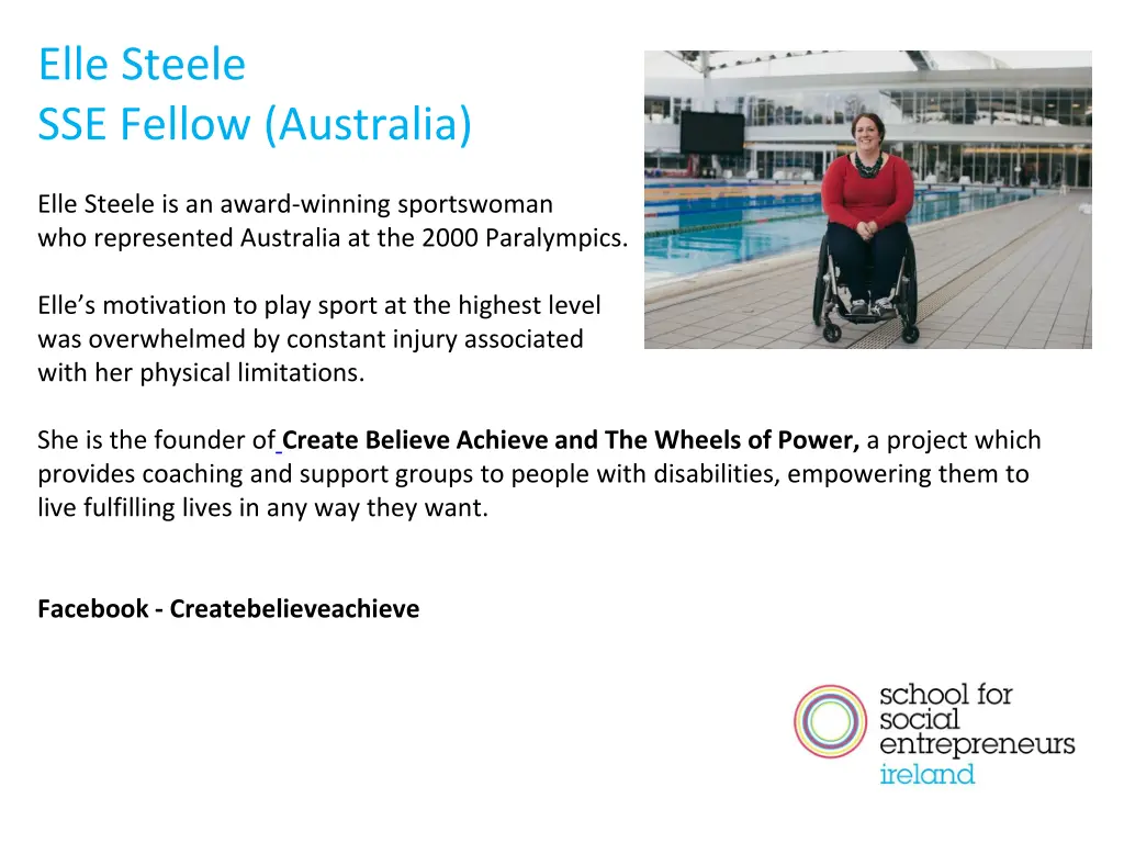 elle steele sse fellow australia
