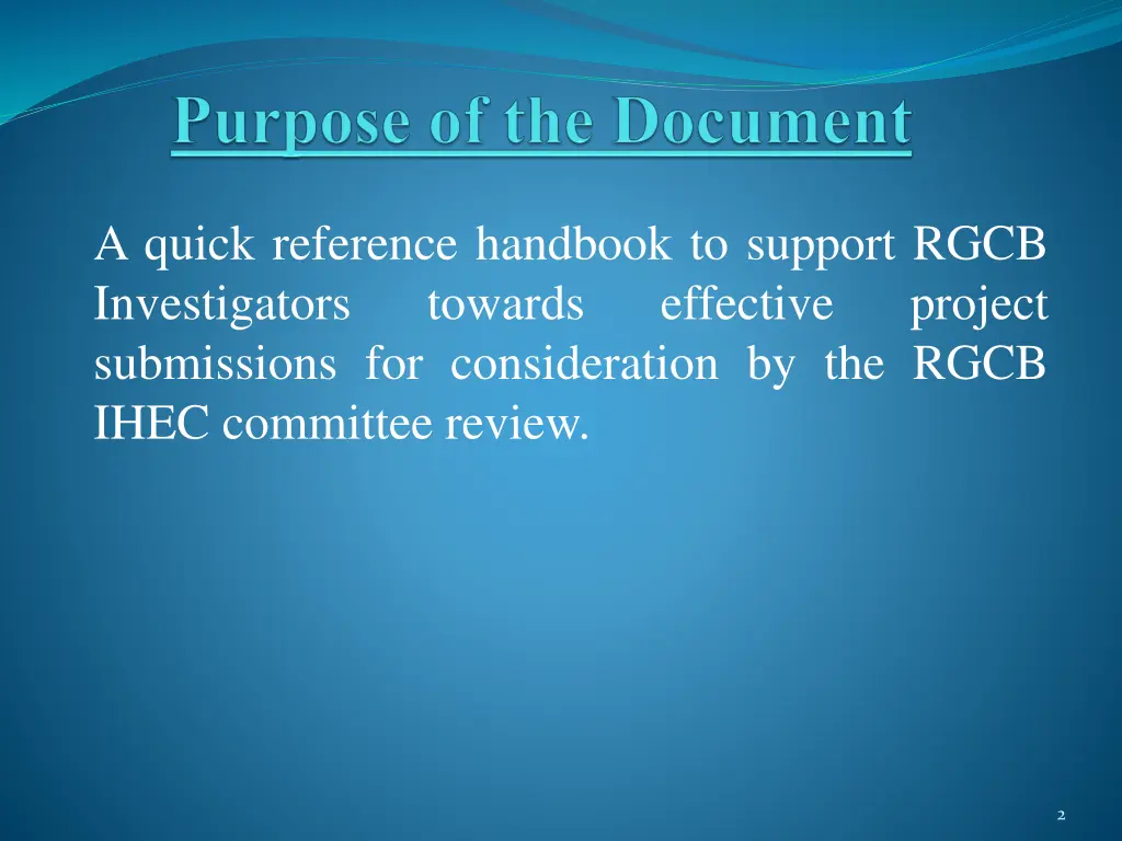 a quick reference handbook to support rgcb