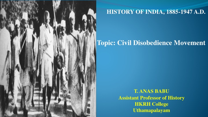 history of india 1885 1947 a d