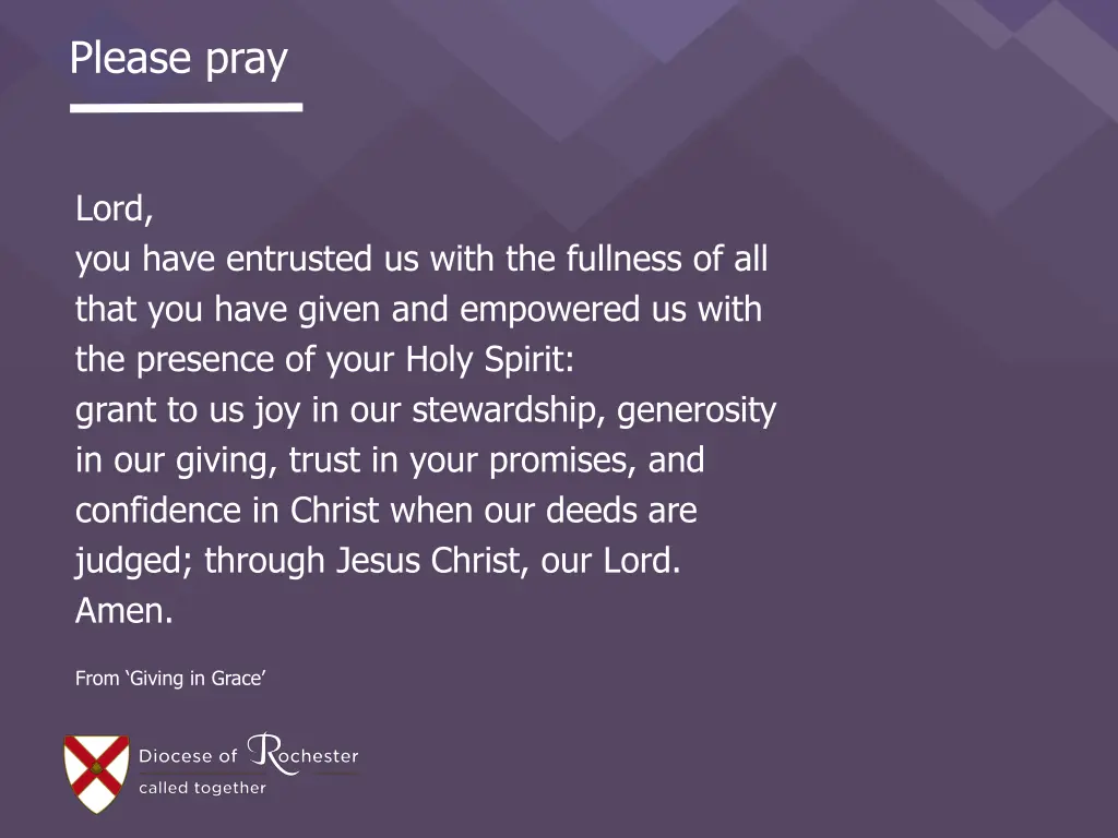 please pray