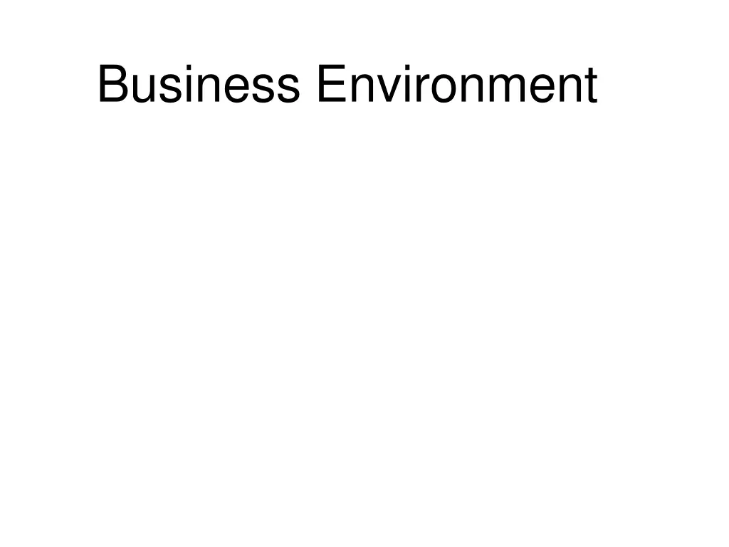business environment