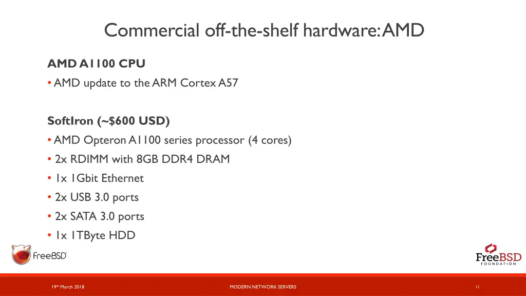 commercial off the shelf hardware amd