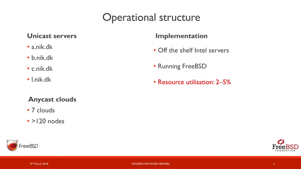 operational structure