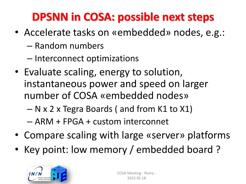 dpsnn in cosa possible next steps accelerate