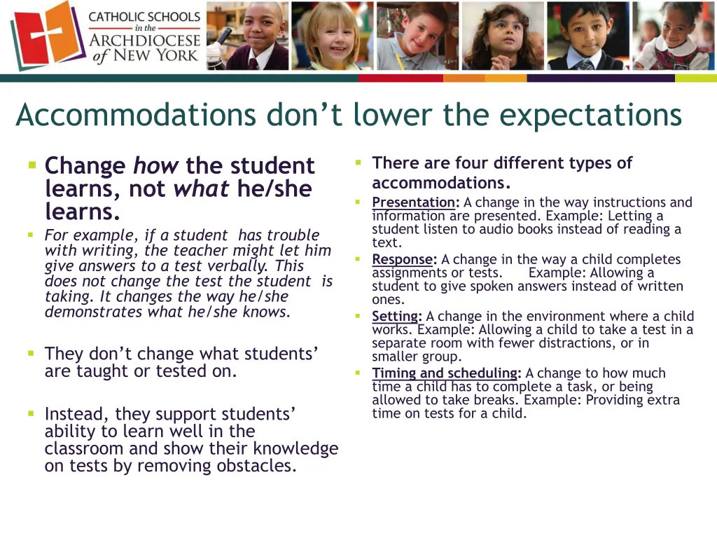 accommodations don t lower the expectations