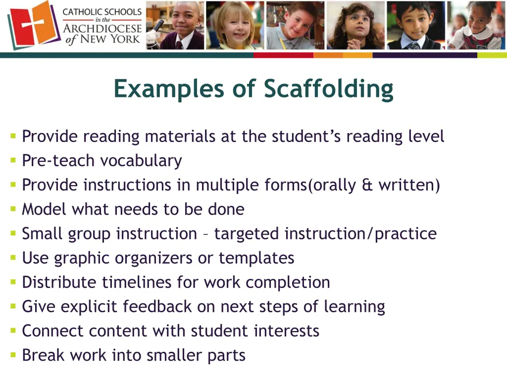 examples of scaffolding