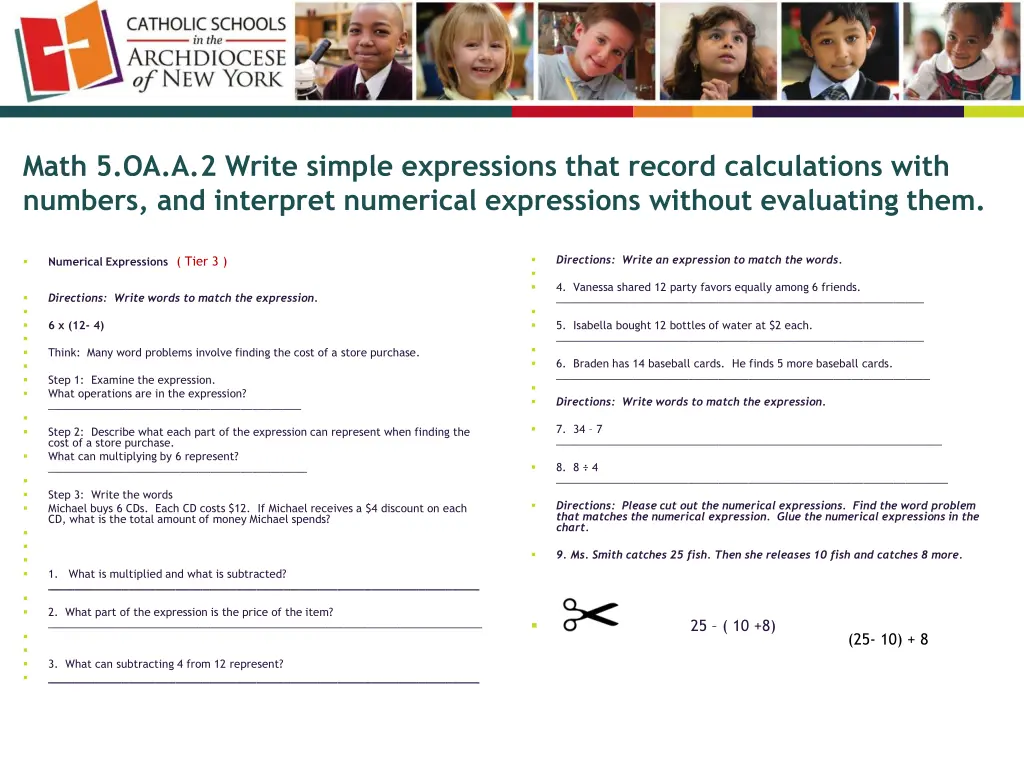 math 5 oa a 2 write simple expressions that 2