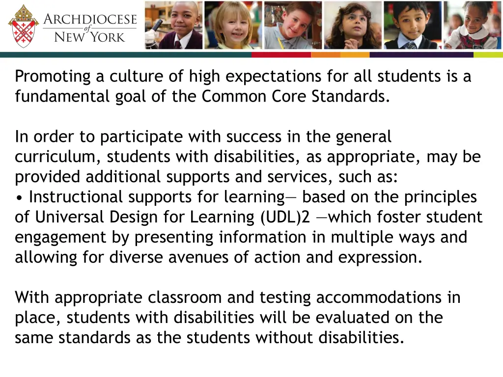 promoting a culture of high expectations