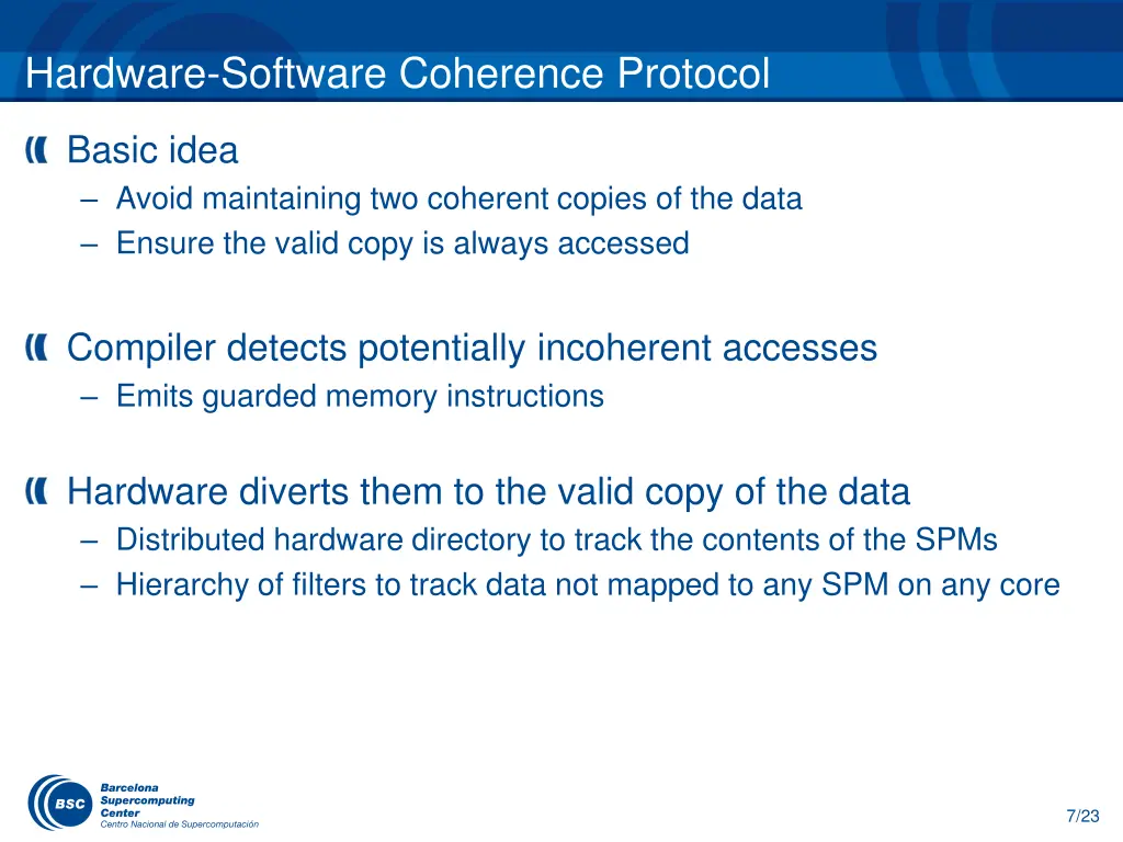 hardware software coherence protocol