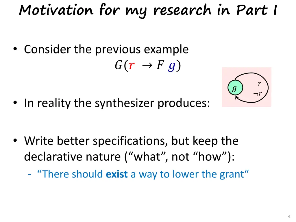 motivation for my research in part i