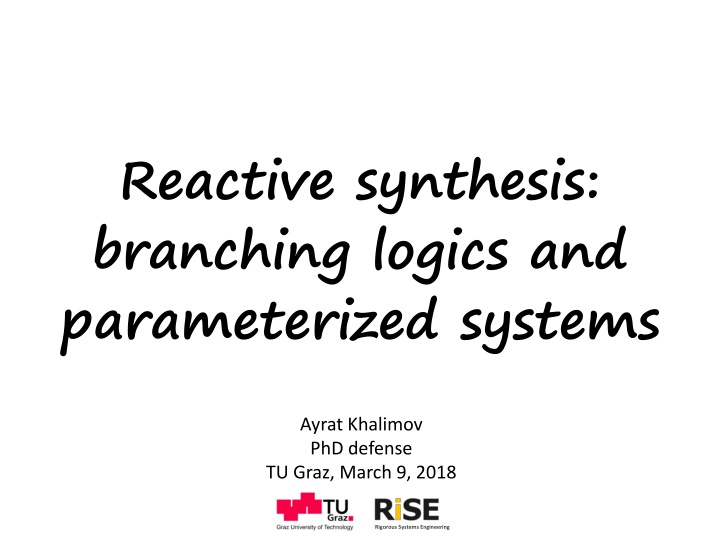 reactive synthesis branching logics